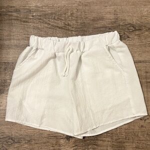 SHEIN High Waist White Shorts, Bathing suit cover up